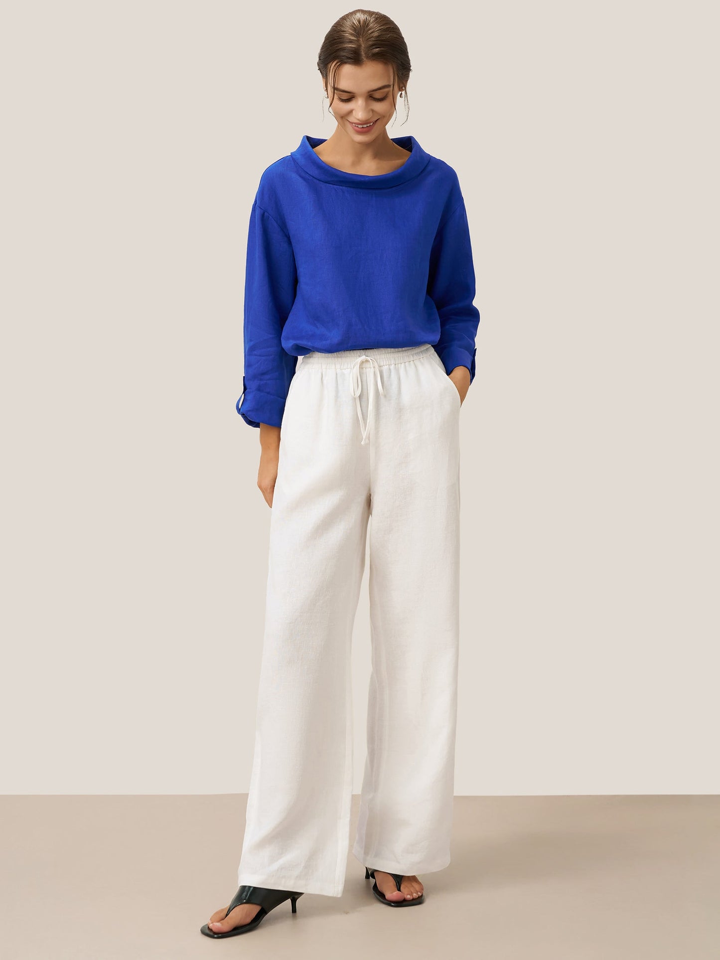 100% Linen Classic Trousers Sydney