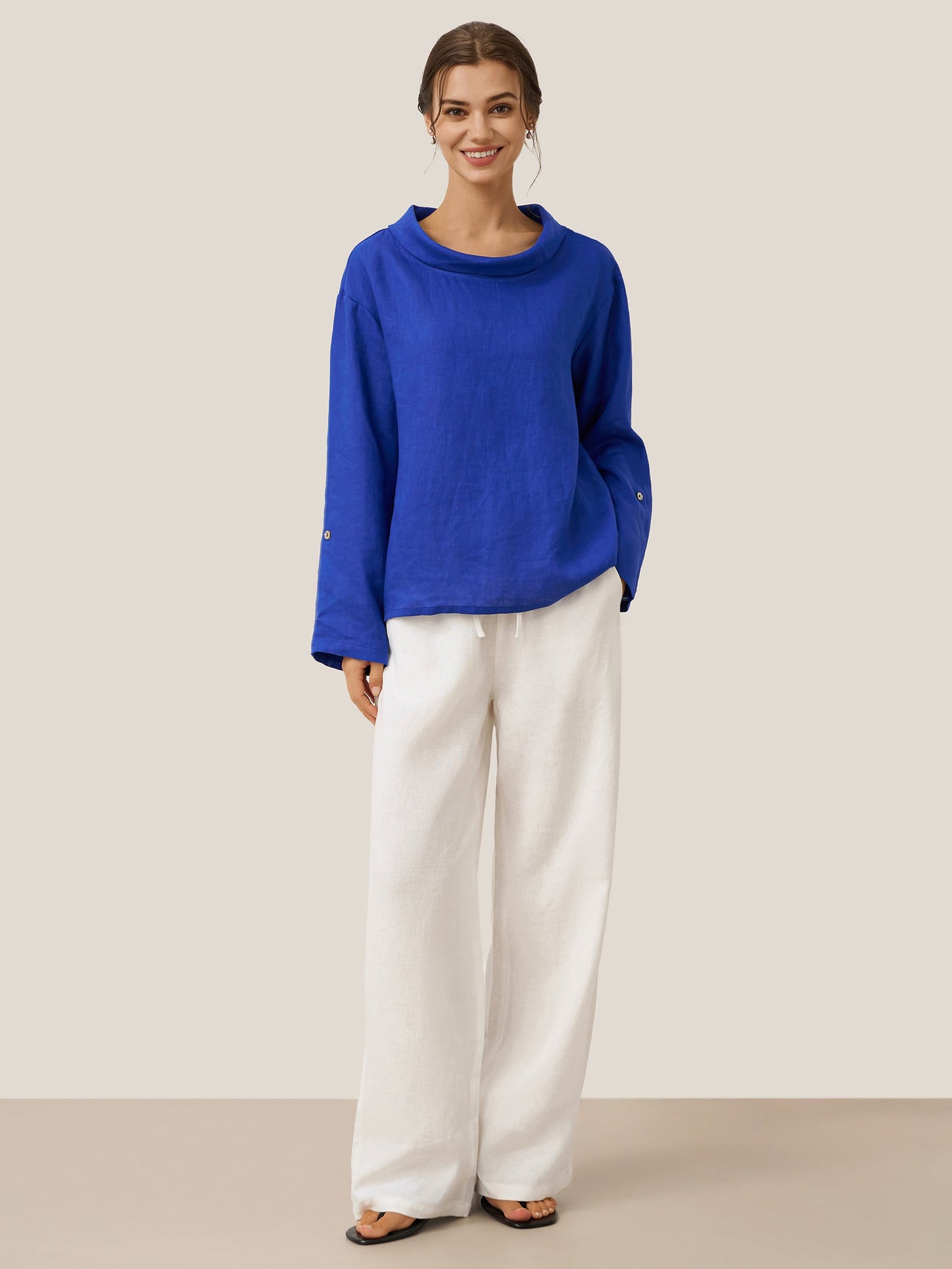 100% Linen Classic Trousers Sydney