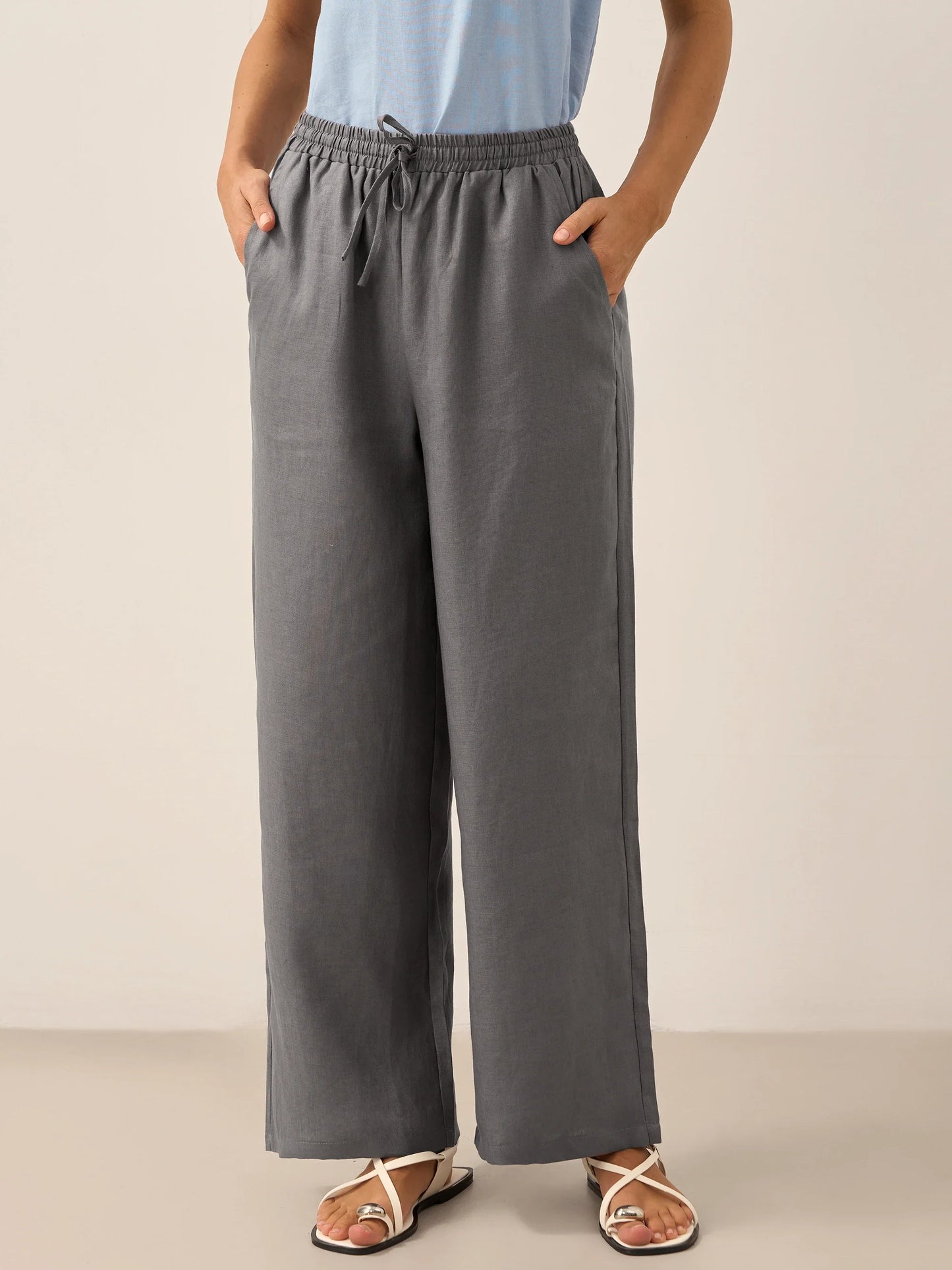 100% Linen Classic Trousers Sydney