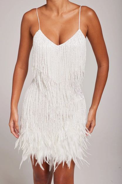 Brielle - Mini feather dress