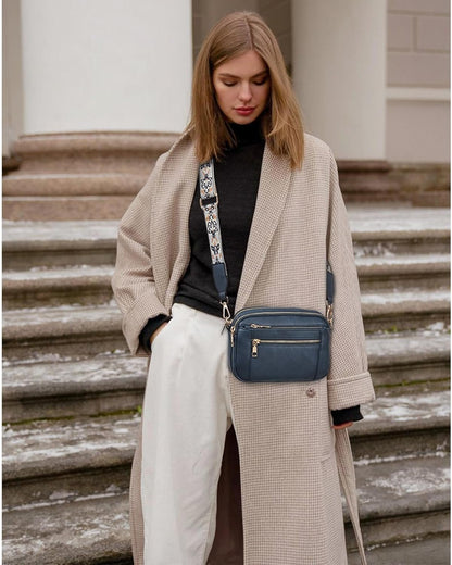 Ruby| Refined Leather Shoulder Bag