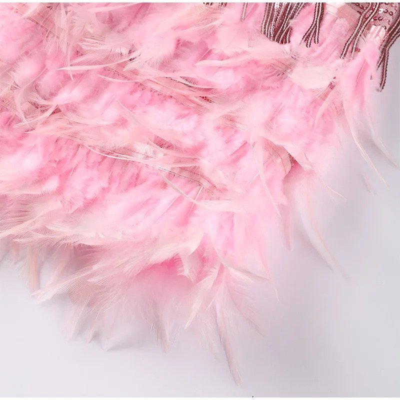 Brielle - Mini feather dress