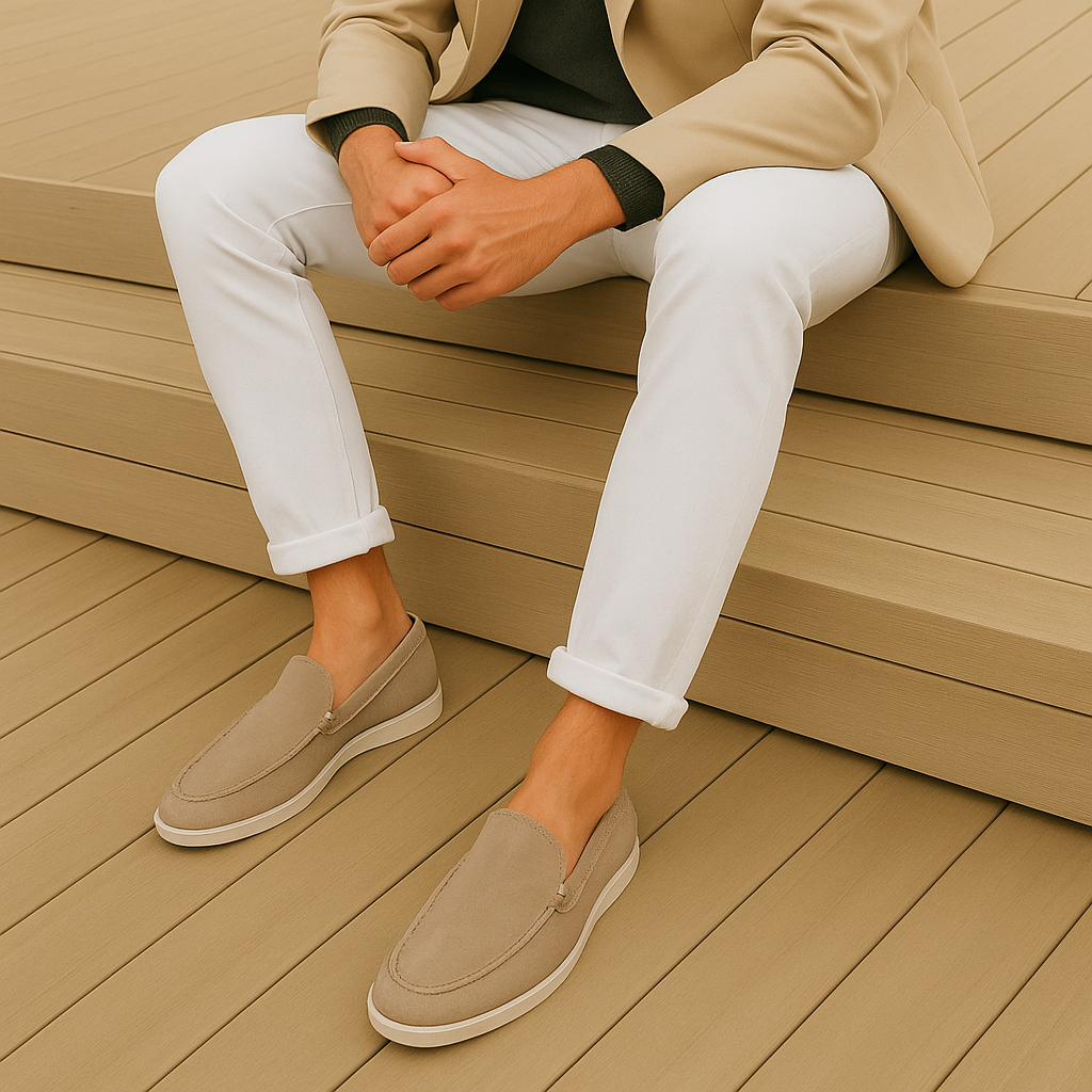 Suède loafers