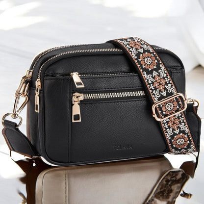Ruby| Refined Leather Shoulder Bag
