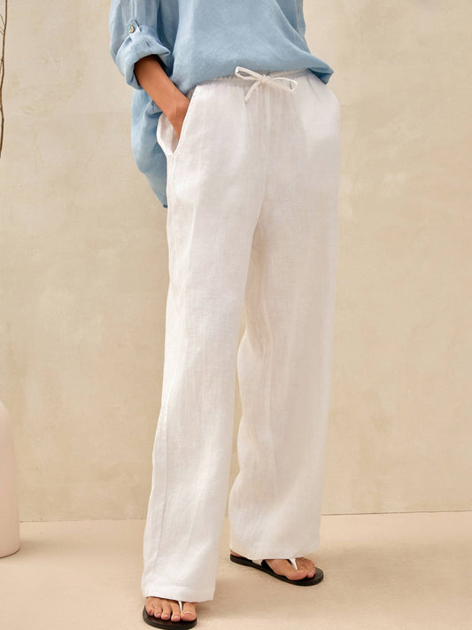 100% Linen Classic Trousers Sydney