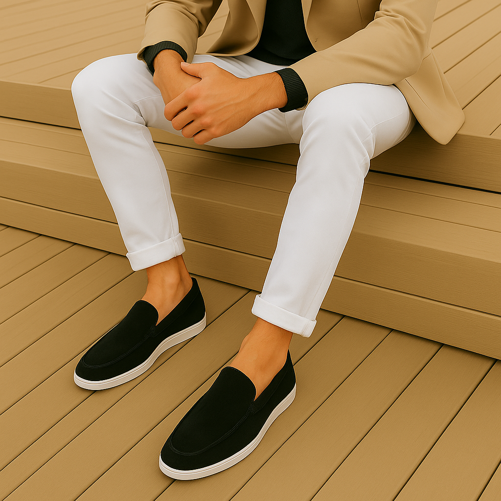 Suède loafers