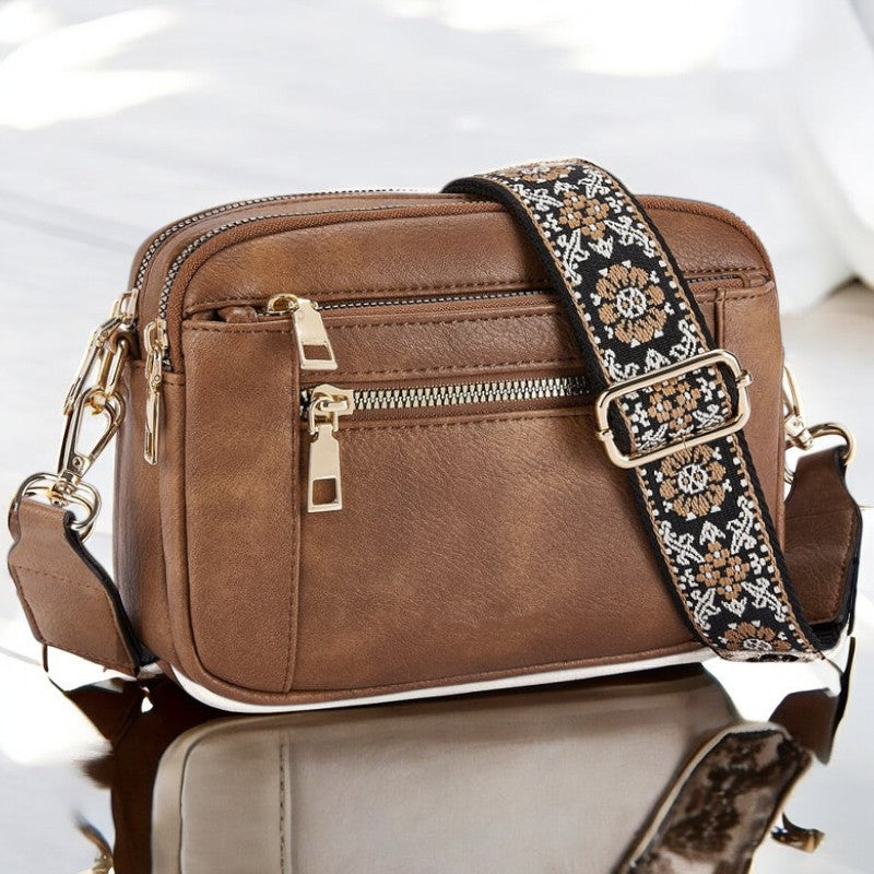 Ruby| Refined Leather Shoulder Bag