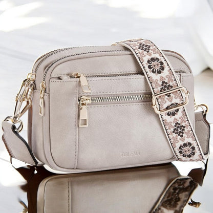 Ruby| Refined Leather Shoulder Bag
