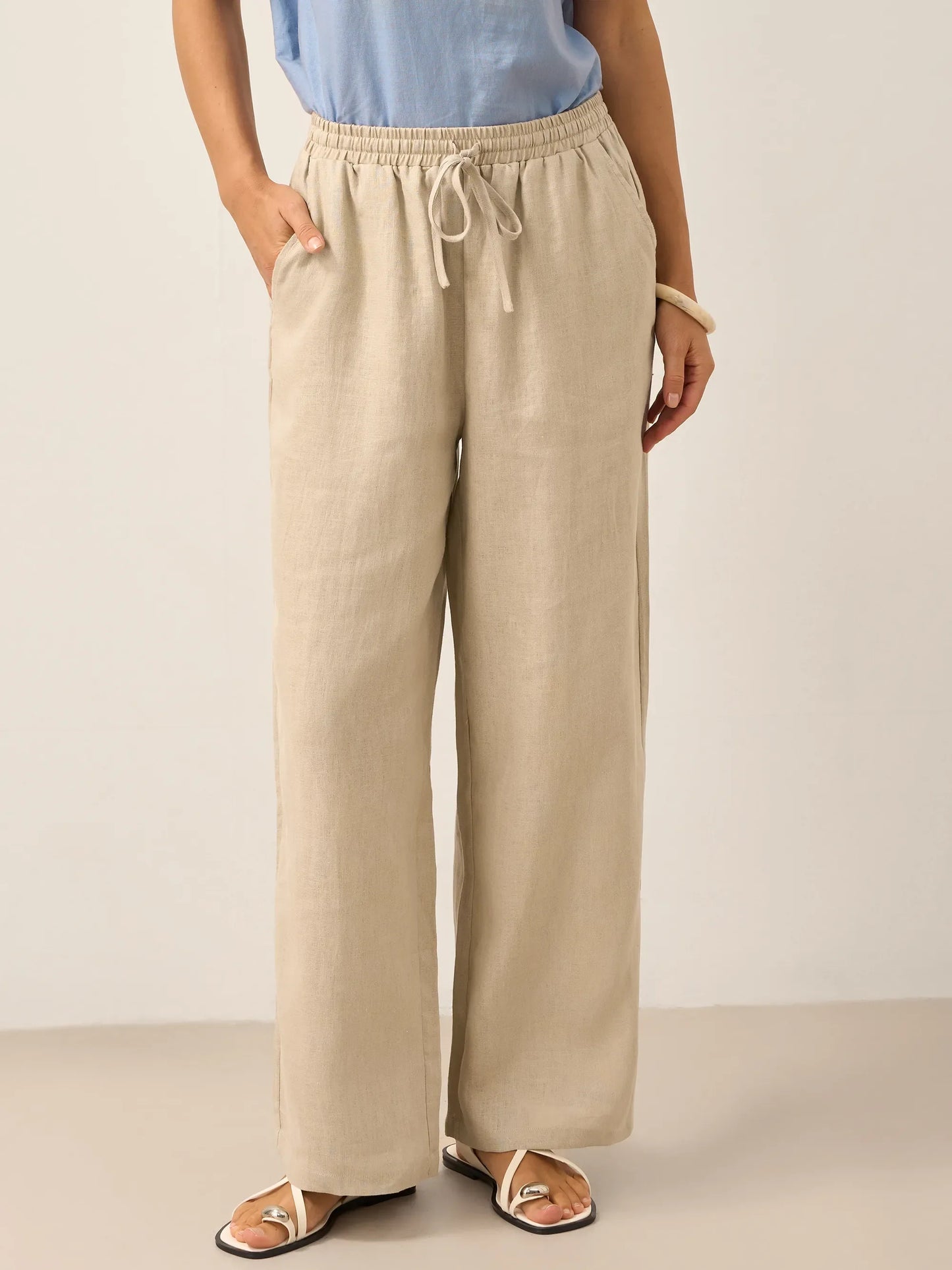 100% Linen Classic Trousers Sydney