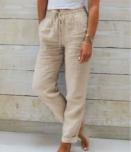 Roberta - Relaxed-fit Trousers with Drawstring