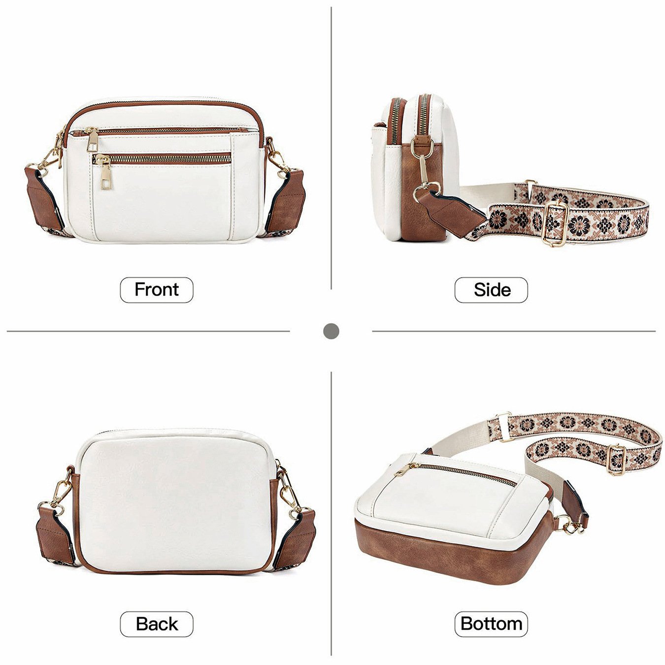 Ruby| Refined Leather Shoulder Bag